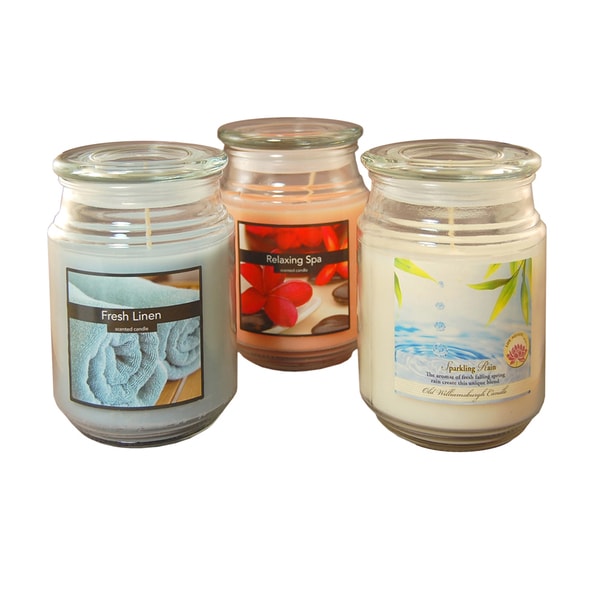 Shop Fresh Scented 18ounce Candles (Set of 3) Free Shipping On