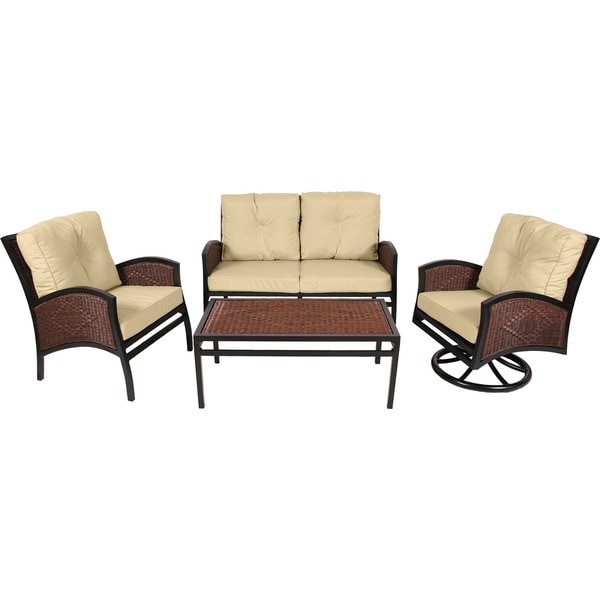 Shop MIYU Furniture Monroe Collection 4piece Seating Set Free