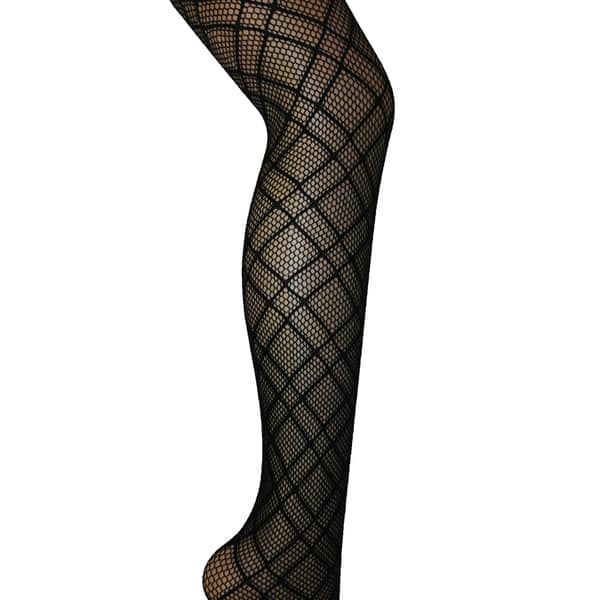 Plus Size Black Fishnet Tights