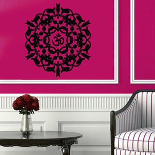 Round Mandala Namaste Vinyl Wall Art   17213794  