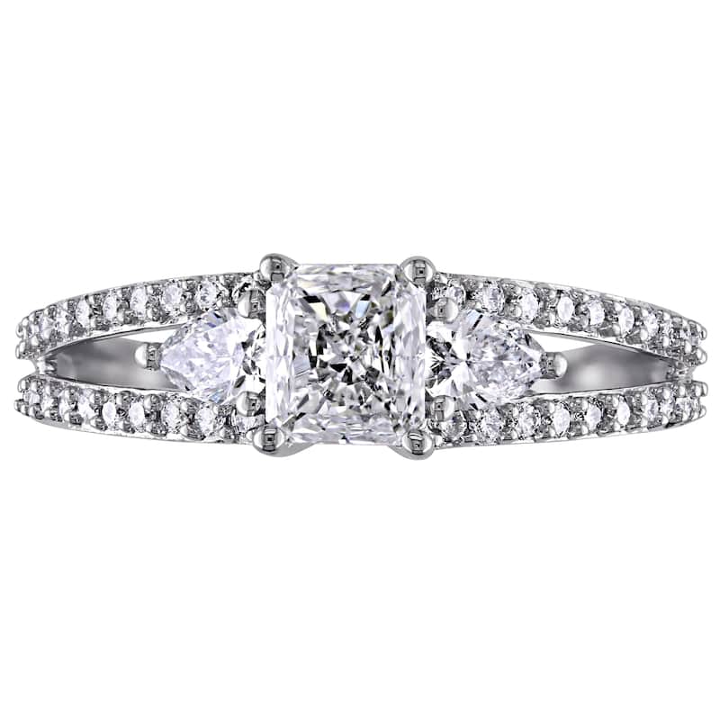 Miadora Signature Collection 14k White Gold 1ct TDW Diamond Engagement Ring