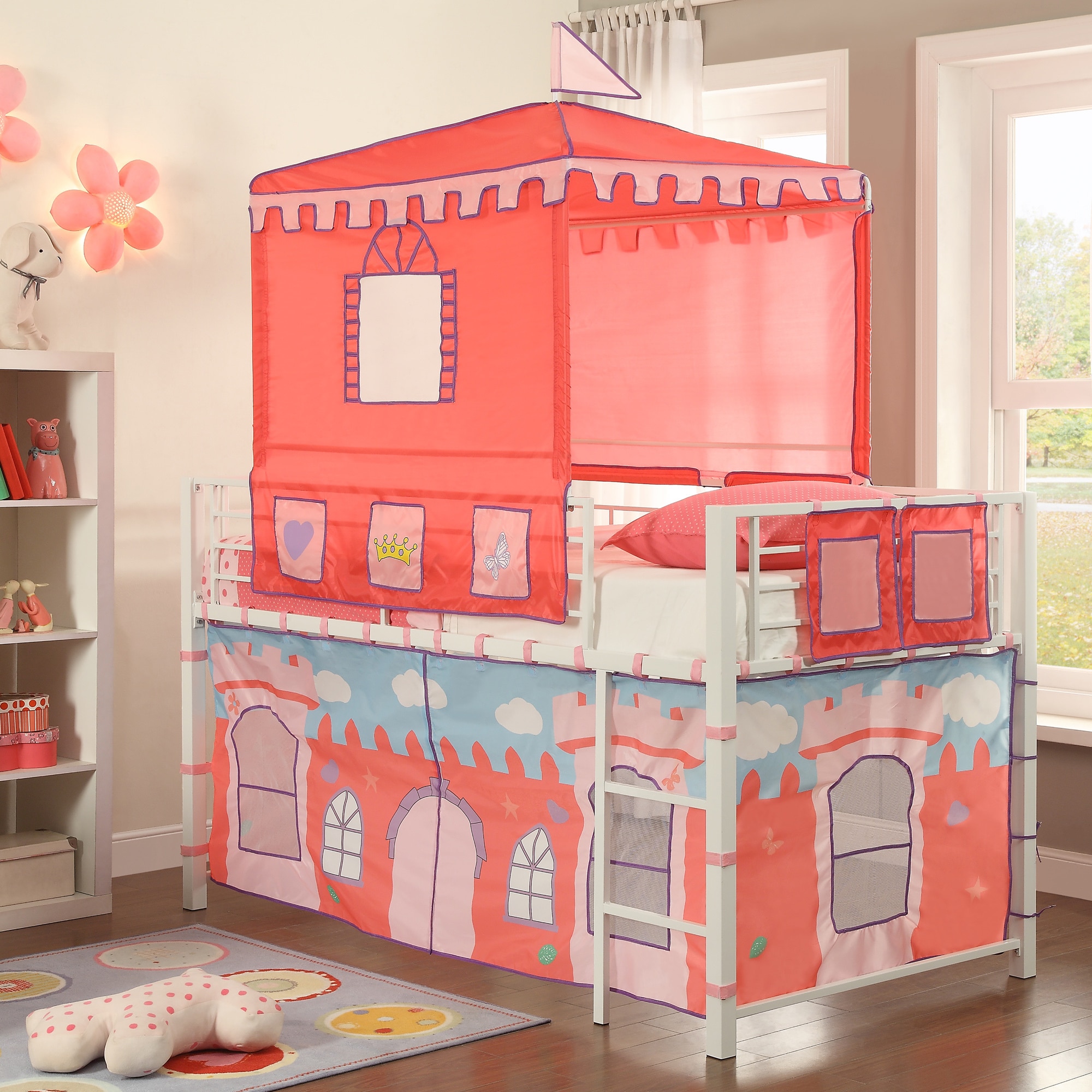 princess castle loft bed