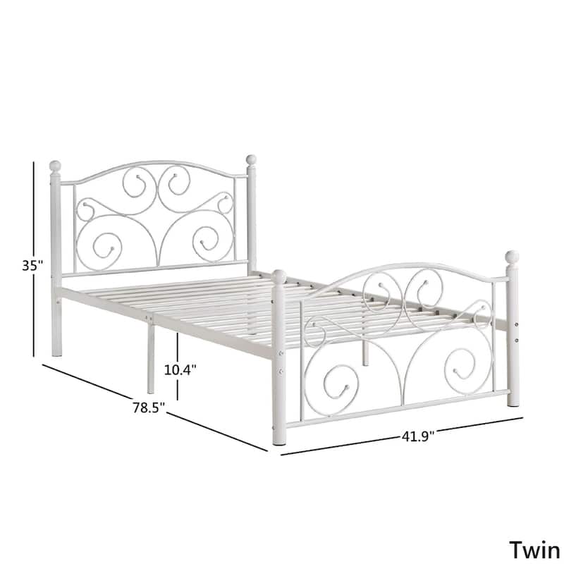 Adrian Metal Platform Bed by iNSPIRE Q Classic