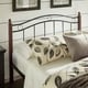 preview thumbnail 5 of 31, Sadie Brown and Black Metal Bed by iNSPIRE Q Classic