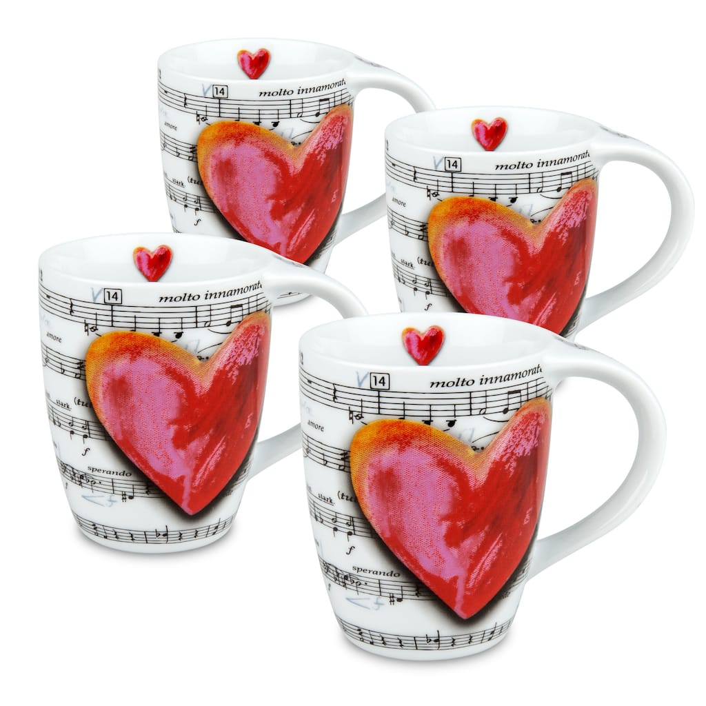 Konitz Love Song Mugs (Set of 4)