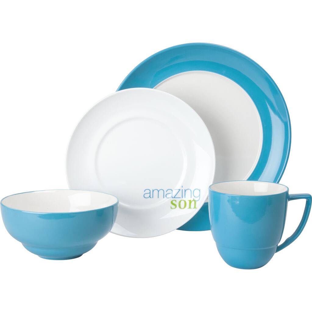 Waechtersbach Uno Azur 'Amazing Son' 4-Piece Place Setting