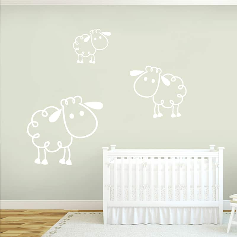 Sheep Wall Decals (Set of 3)