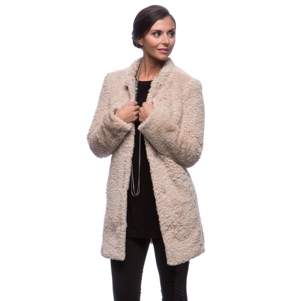 Kenneth Cole Women's Woobie/ Faux Fur Coat