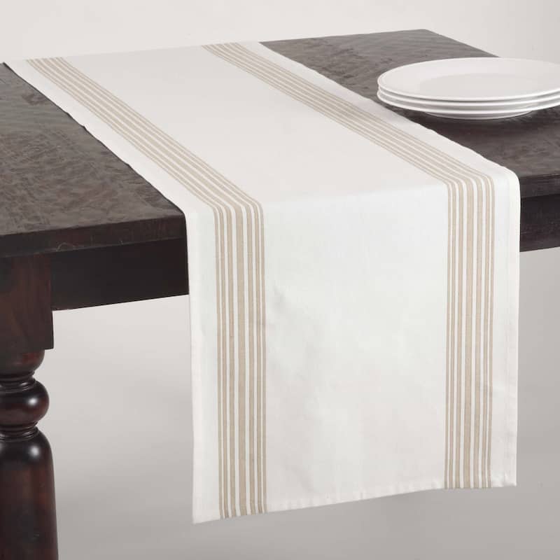 Striped Design Runner - Natural