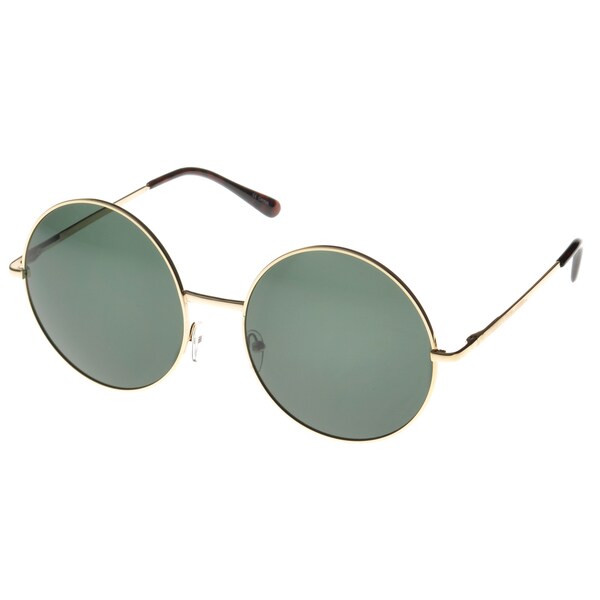 Shop EPIC Eyewear 'Wasco' Round Fashion Sunglasses in Gold - Free ...
