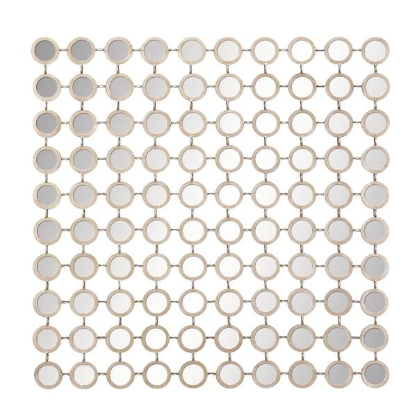 Shop 39 Square Silhouette Of Round Mirrors Wall Decor By Studio 350 Overstock 10071971
