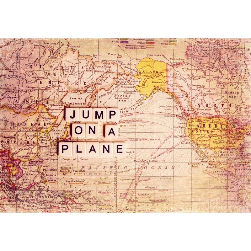Marmont Hill 'Jump On a Plane' Canvas Art - Multi-Color