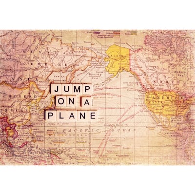 Marmont Hill 'Jump On a Plane' Canvas Art - Multi-Color