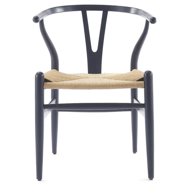 Contour Wishbone Chair In Navy Blue (Set Of Two)