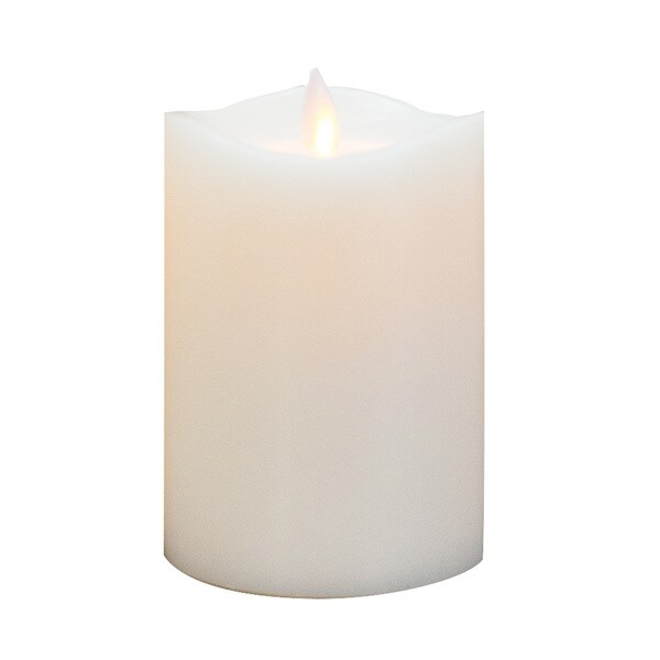 Shop Mystique 360 5inch Flameless White Pillar Candle Free Shipping