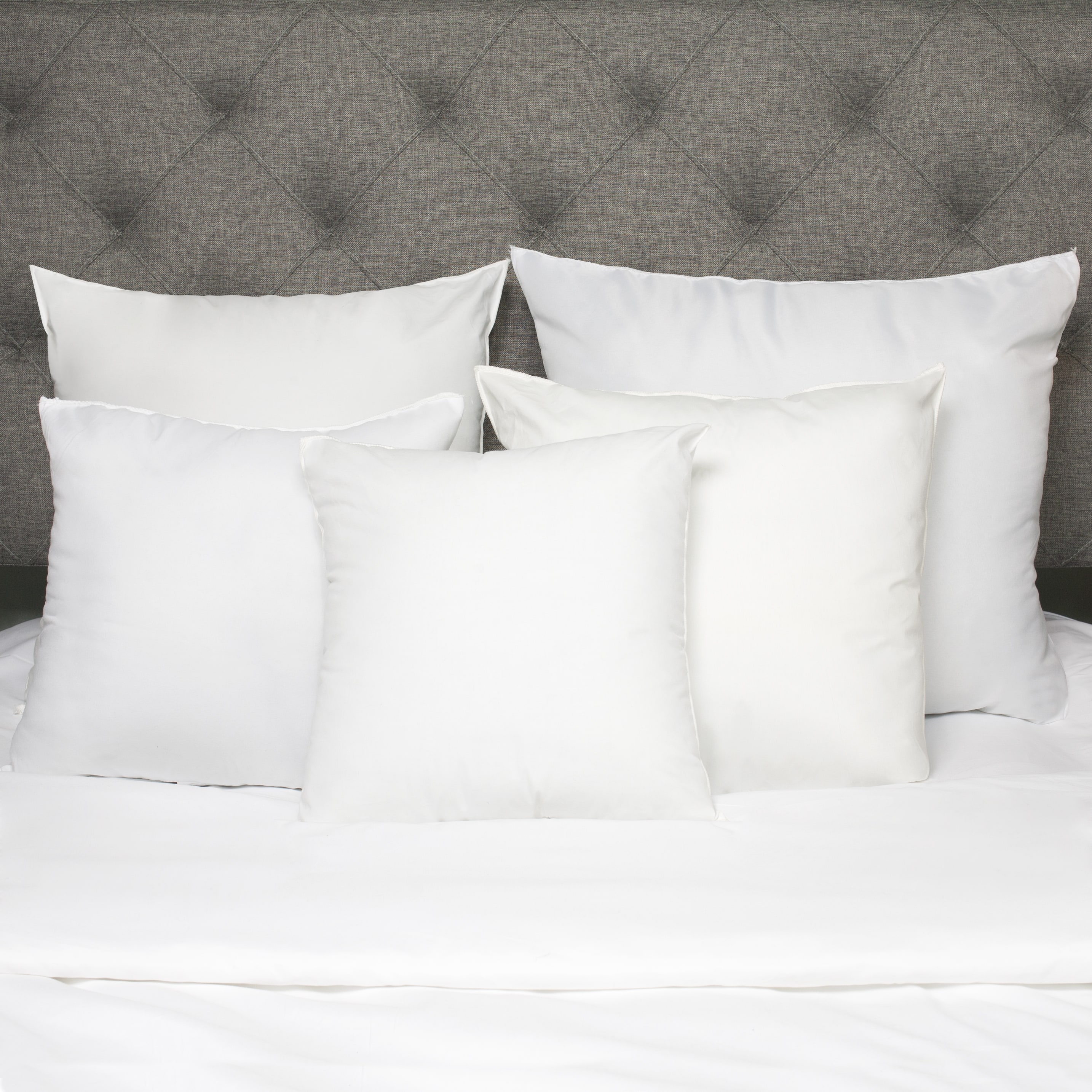 Shop White Down Alternative Euro Square Pillow Set Of 2 On