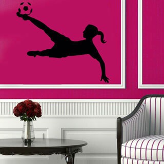 Soccer Girl Sticker Vinyl Wall Art