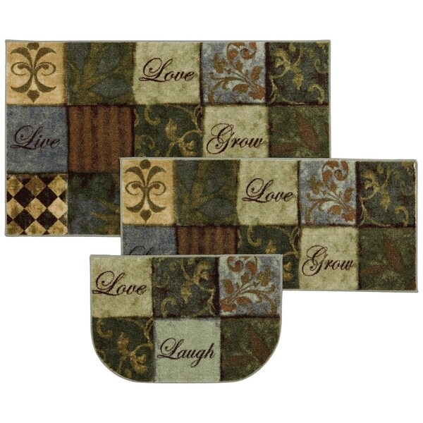 Mohawk Home New Wave Les Fleurs La Terre Area Rug Set Mohawk Home New Wave Les Fleurs La Terre Area Rug Set Contains 20