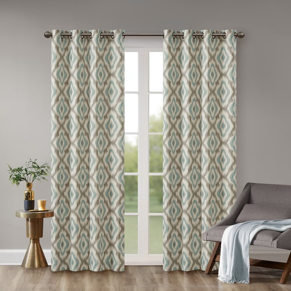 INK+IVY Ankara Cotton Printed Single Curtain Panel
