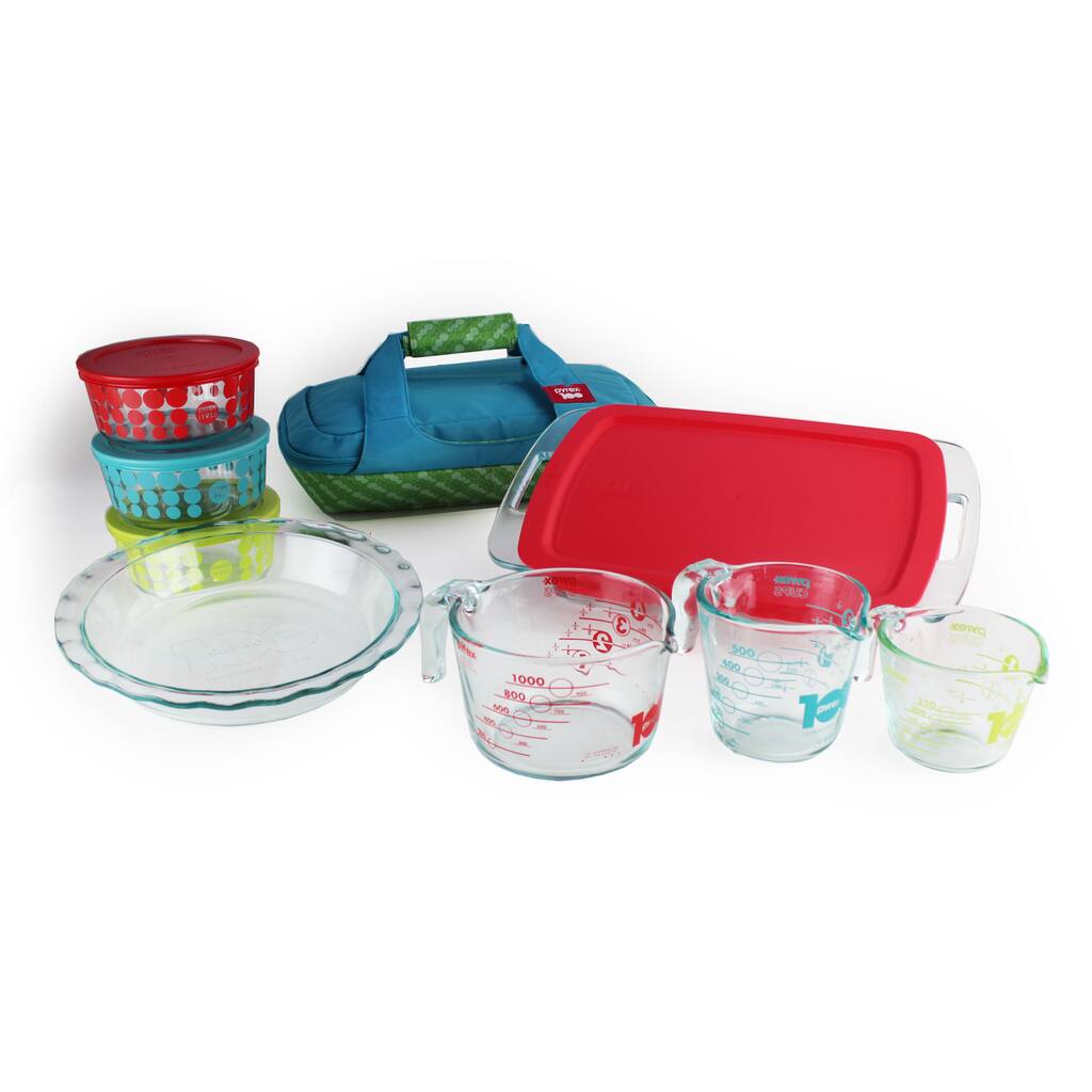 Pyrex 100 Year Limited Edition 14-piece Ultimate Glass Prep, Bake and Store Set