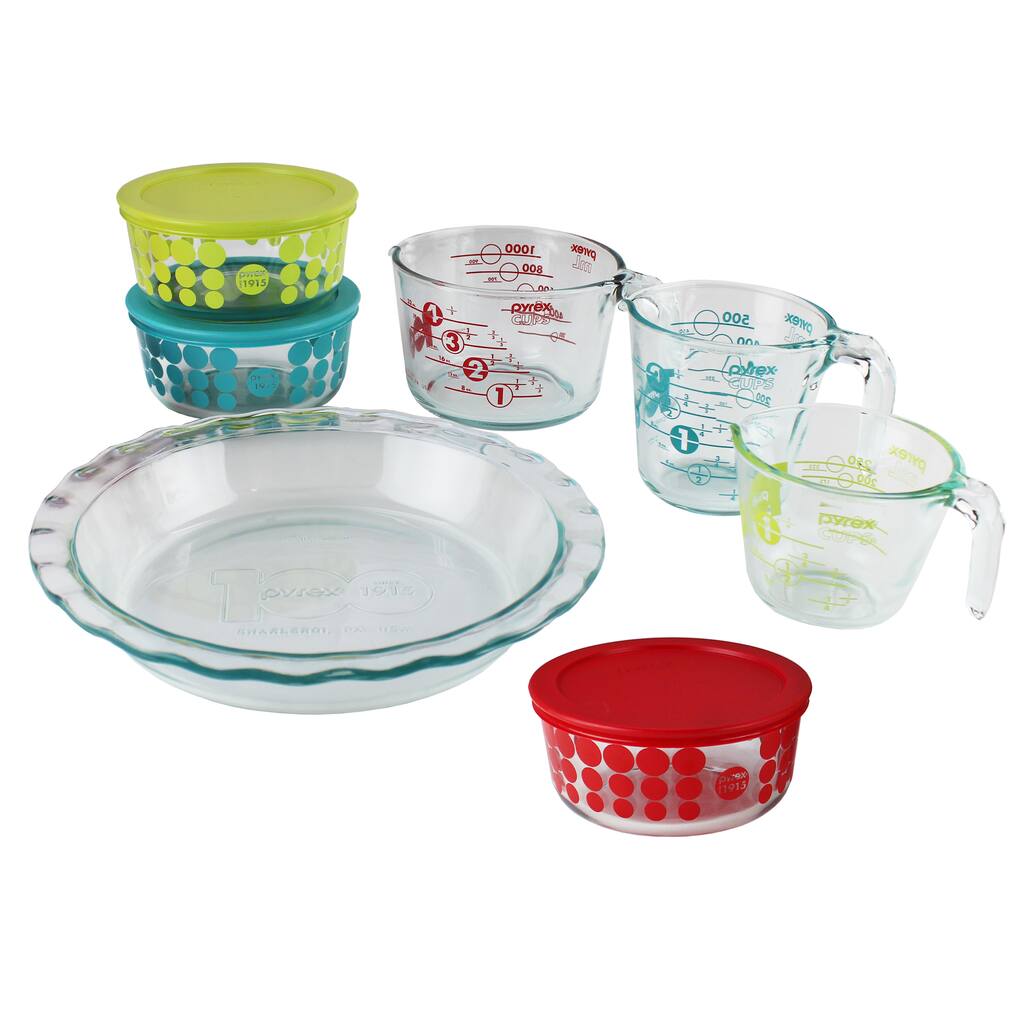 Pyrex 10-piece Glass Prep, Bake and Store 100 Year Limited Edition Vintage Set