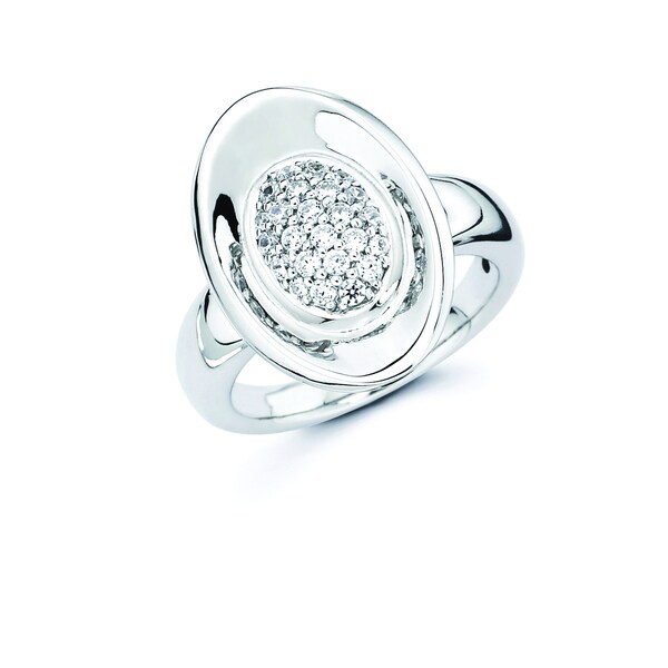 Lotopia 925 Sterling Silver White Ice Swarovski Elements Zirconia Lotopia 925 Sterling Silver White Ice Swarovski Elements Zirconia Love Oval Ring