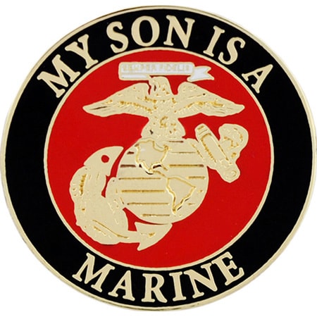 USMC My Son Is A Marine Pin