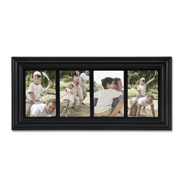 Adeco Decorative Black Wood Double Bevelled, Wall Hanging Picture Photo