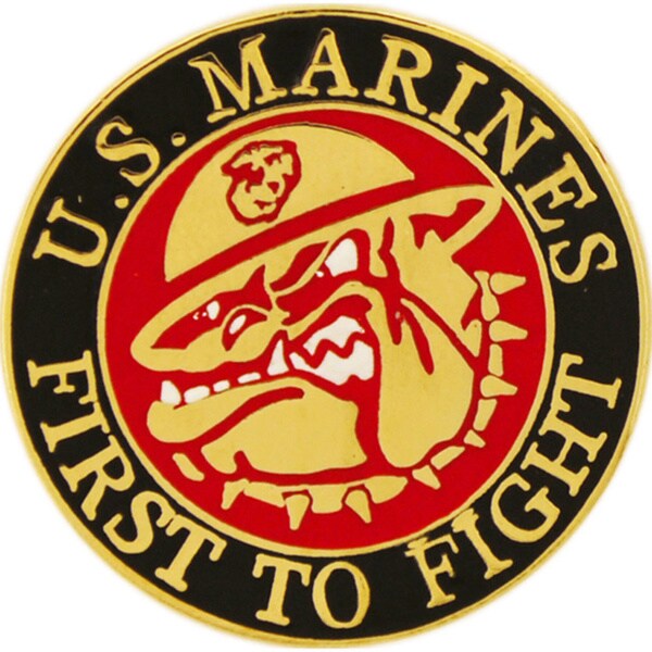 United States Marine Corps Bulldog Mascot Pin