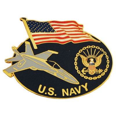 United States Navy Services Logo Pin