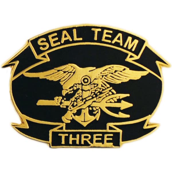 Shop United States Navy Seal Team Three Pin - Free Shipping On Orders ...