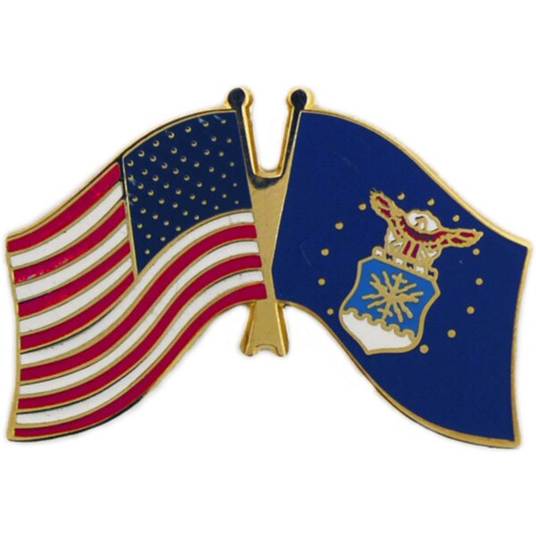 United States And Air Force Flag Pin