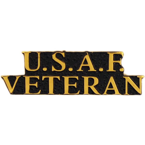 USAF Bold Faced Veteran Pin
