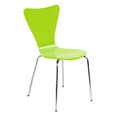 Legare Furniture Bent Ply Chair in Lime Green Finish, 34 x 17