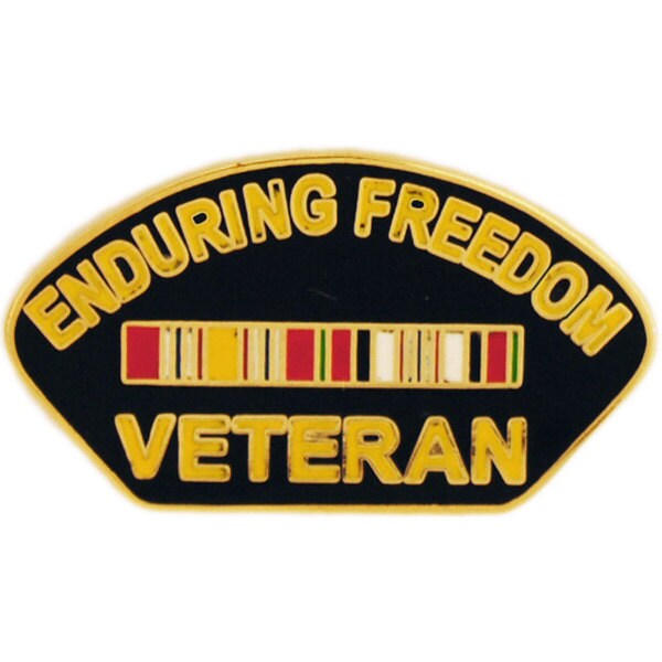 Shop Enduring Freedom Veteran Pin With Ribbon Overstock 10075007