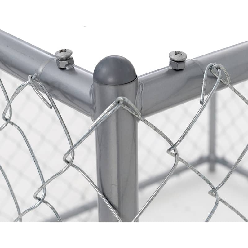Lucky Dog™ Chain Link Kennel DIY Kit Penthouse 15'L x 5'W x 6'H