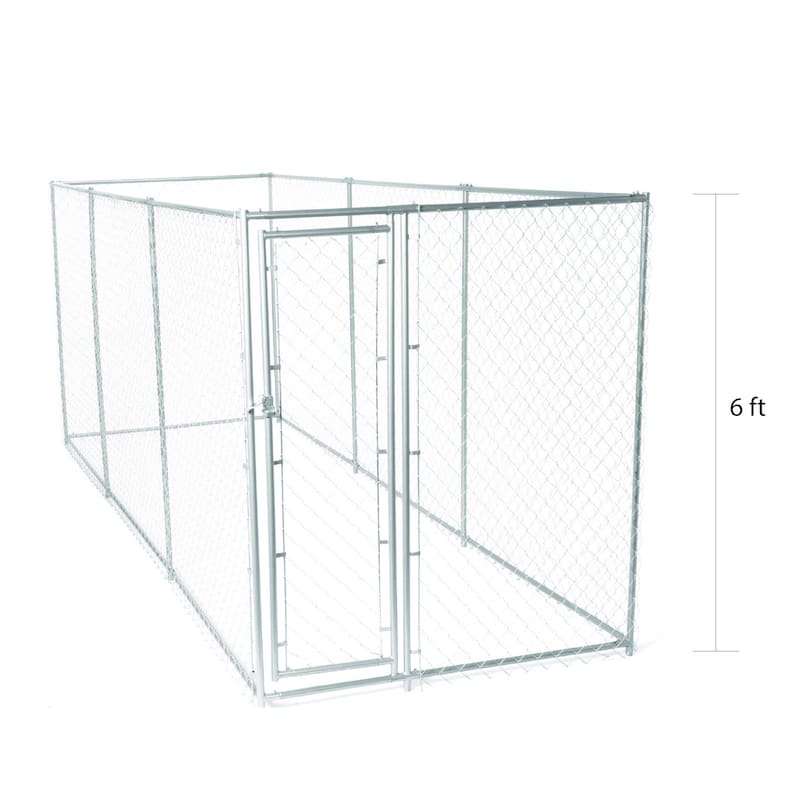 Lucky Dog™ Chain Link Kennel DIY Kit Penthouse 15'L x 5'W x 6'H