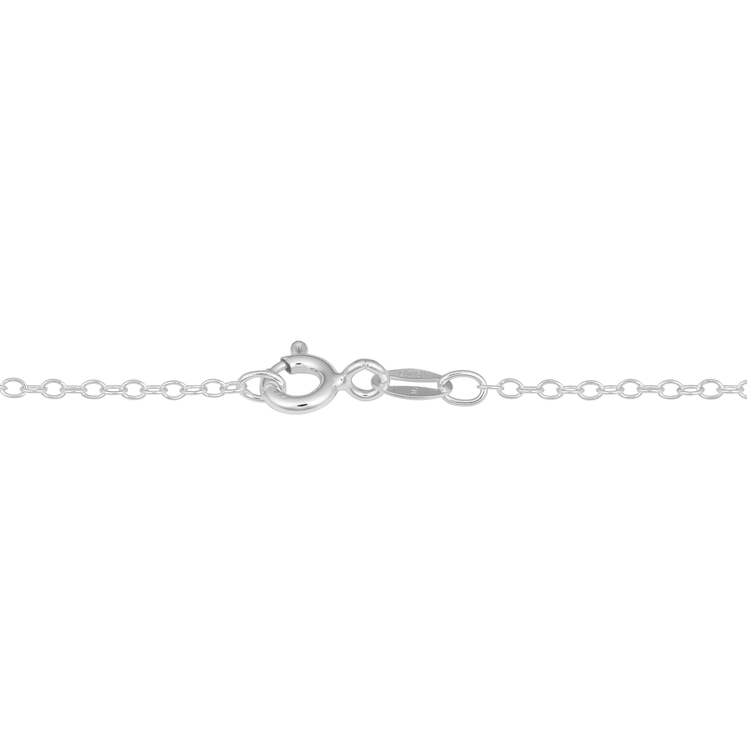 ITALY Black Ruthenium Sterling Silver Cable Chain Necklace-Ruthenium over Silver
