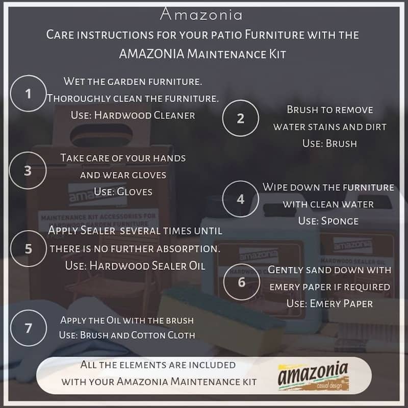 Amazonia 11 piece Teak Extendable Patio Dining Set with Cushions - 11piece