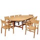 Amazonia Teak Chiesa 11 piece Oval Extendable Patio Dining Set - Thumbnail 6
