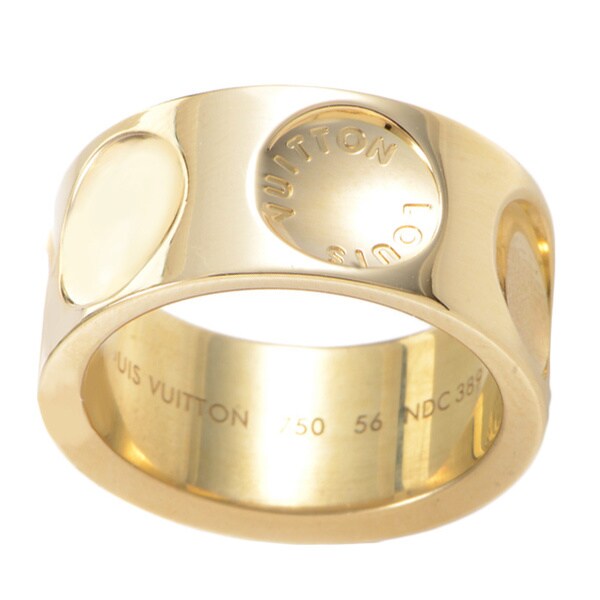Shop Louis Vuitton Empreinte Large 18k Yellow Gold Estate Ring (Size 8.25) - Overstock - 10075768
