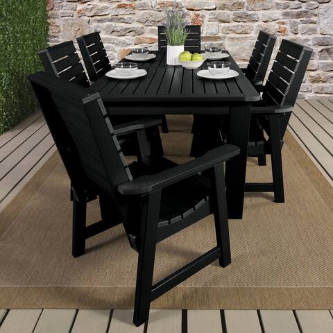 Highwood Eco-friendly Weatherly 7-piece Rectangular Outdoor Dining Set