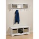 preview thumbnail 5 of 6, Winslow White Hanging Entryway Shelf