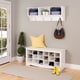 preview thumbnail 4 of 6, Winslow White Hanging Entryway Shelf