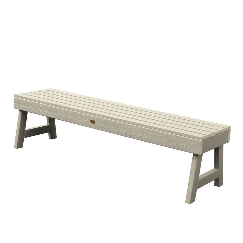 Weatherly Synthetic Wood 5-foot Picnic Bench - Whitewash