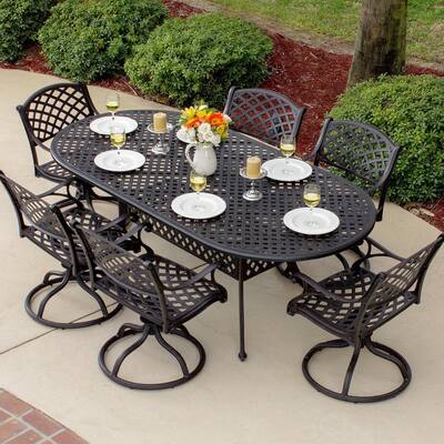 Lakeview Outdoor Designs Heritage 6-person Cast Aluminum Patio Dining Set