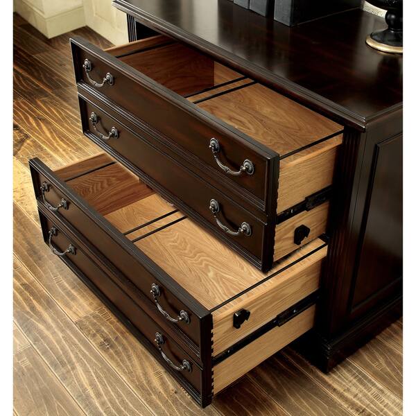 Shop Furniture Of America Rame Transitional Cherry Solid Wood File