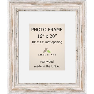 uk frame 16x20 inch to Shop 16x20, Photo Alexandria Frame Whitewash Matted