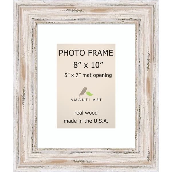 Shop Alexandria Whitewash Photo Frame 8x10 Matted To 5x7 11 X 13