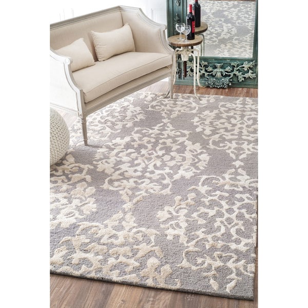 Shop nuLOOM Handmade Contemporary Silk/ Wool Rug 8' x 10' Free